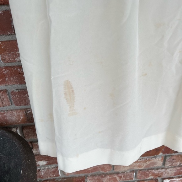 Vintage off white and green dress size medium - Picture 5 of 5